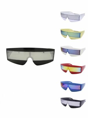 Robot Cyclops Wrap Sonnenbrille 80's Devo RAF87