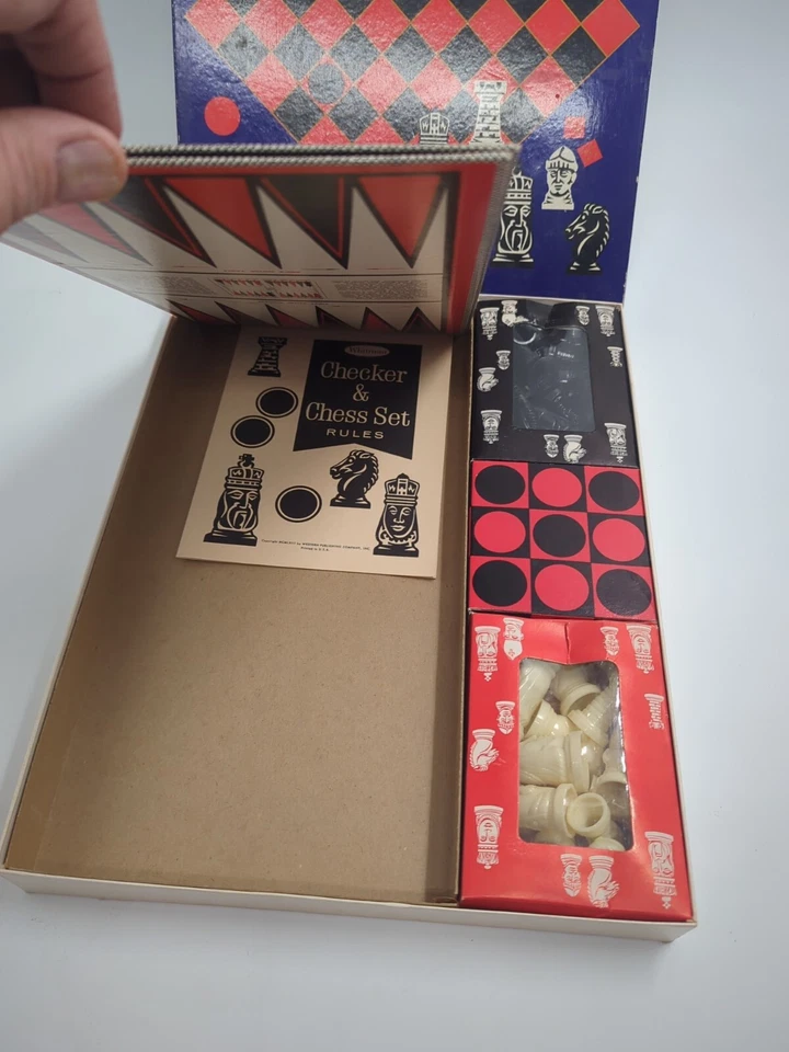 Whitman Checker and Chess Set Hong King Made - Image 3 of 4