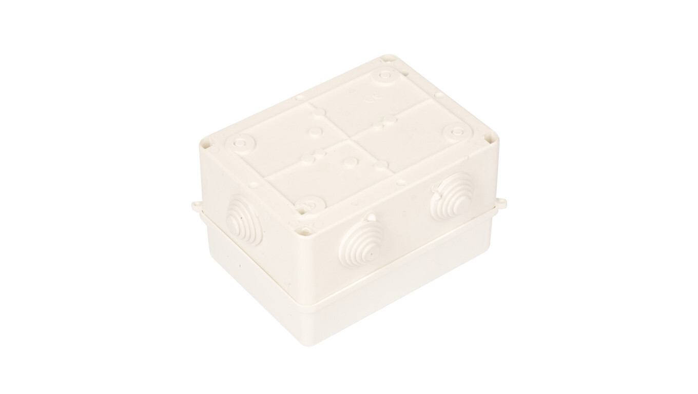 Junction box with terminals 4-way for Cu up to 16mm2 IP55 white 158x118x9 /T2UK