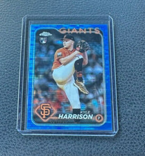 2024 Topps Chrome Kyle Harrison Rookie Blue Sonar Refractor 029/125