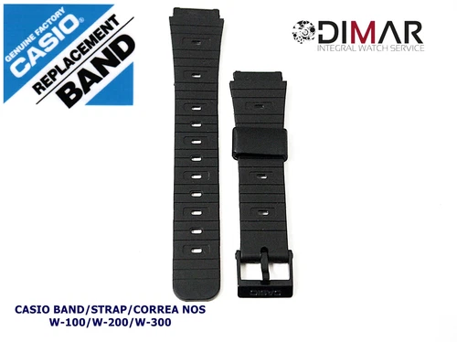 Casio Original Strap/Band W-100 / W-200 / W-300 / W-400 NOS