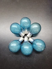 6 Sylvania P25 Flash Bulbs Glass Round Unused Vintage 