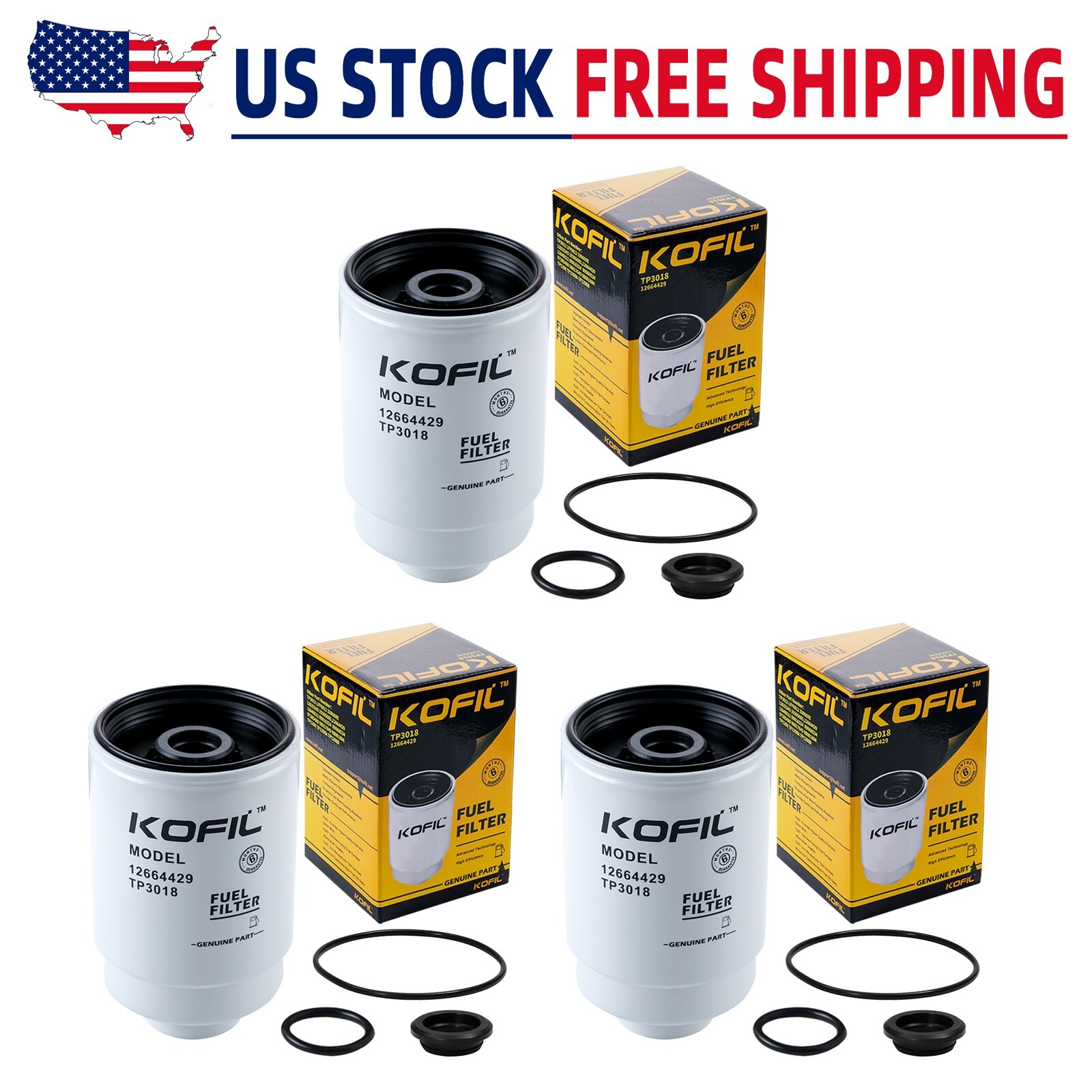 3TP3018 Fuel Filter For Duramax 6.6L Chevy Silverado/GMC Sierra 2500HD