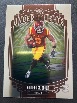 2021 Panini Legacy Under the Lights Rookie RC UL-AS Amon-Ra St. Brown