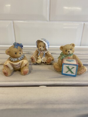 Cherished Teddies Ornament 3 kleine Glück, Baby & Ente, Buchstabe ''X'' Würfel