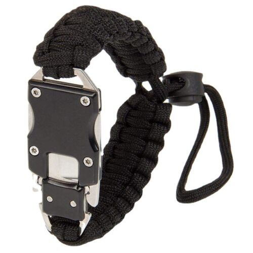 PCS Black Paracord Tactical Knife Bracelet Bulk Kit Survival