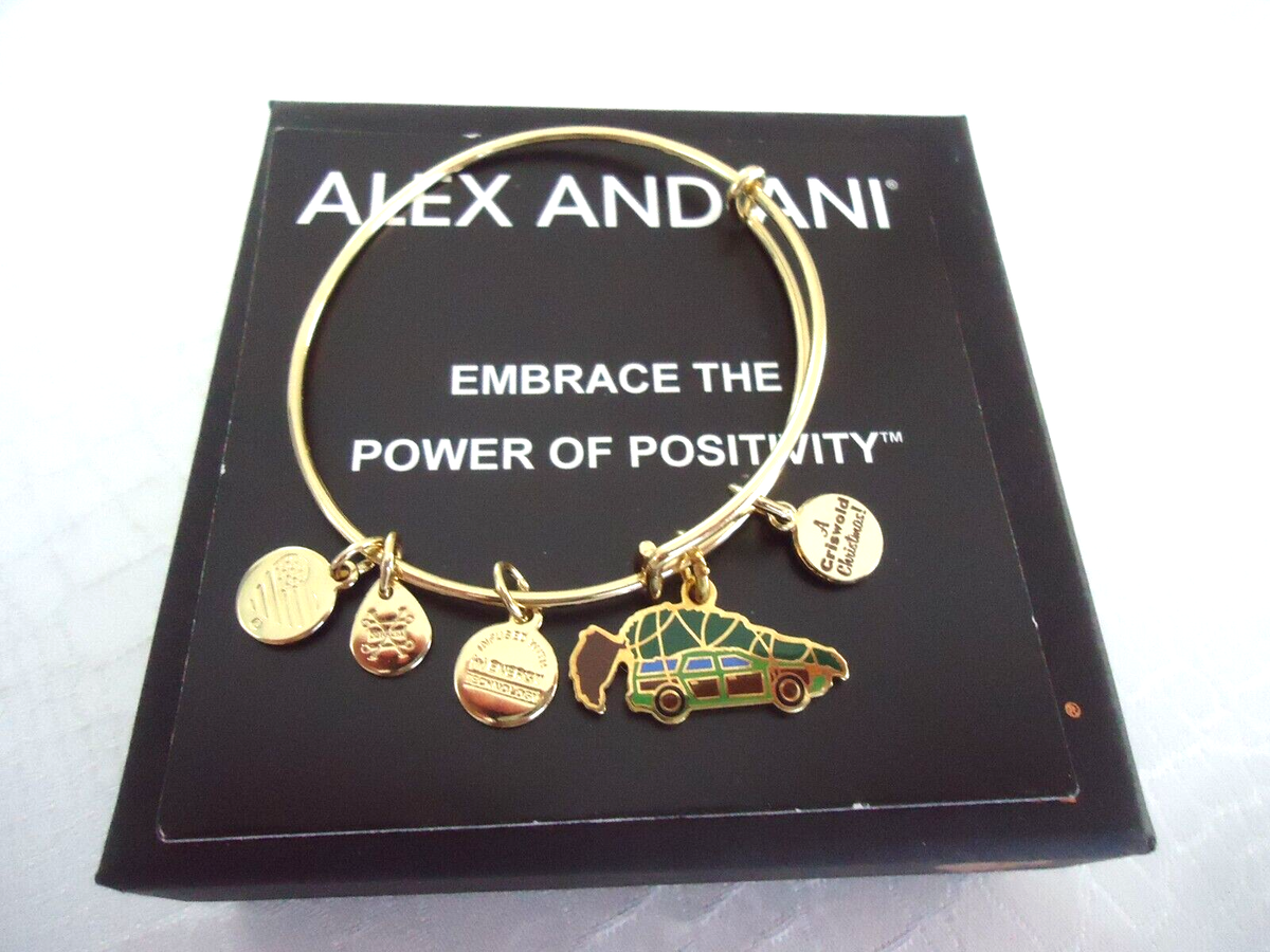 Alex and Ani CHRISTMAS VACATION A GRISWOLD STATION WAGON Bangle W/ Card  Box