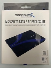 SABRENT M.2 SSD TO SATA 2.5" ENCLOSURE SATA INTERFACE - EC-M2SA - NEW AND SEALED