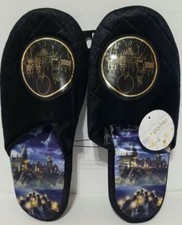 Bioworld Wizarding World Harry Potter Hogwarts Castle Slippers, Black Size L/XL