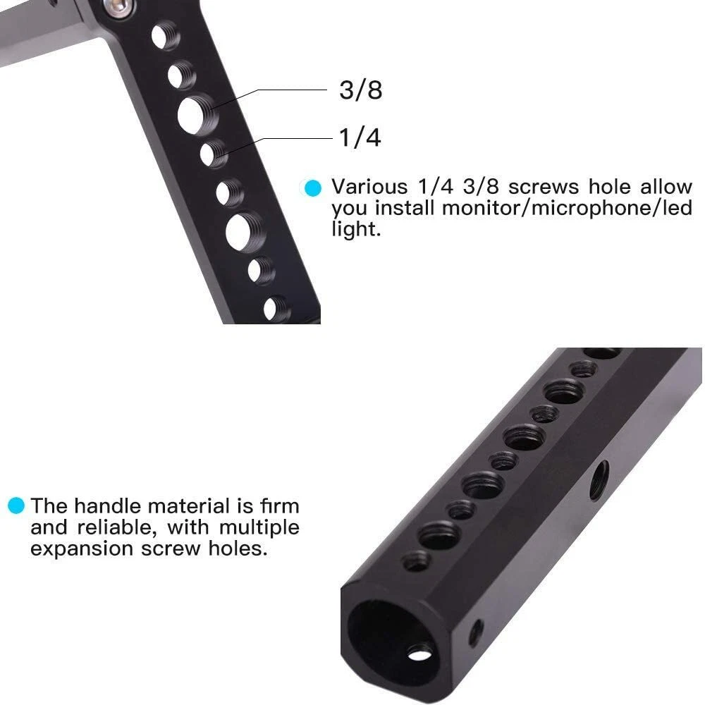 Alu Handle Grip Handbar Handheld Monitor Sling Mount for DJI Ronin S SC RSC2 RS2