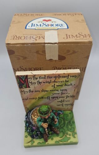 Jim Shore Heartwood Creek An Irish Blessing Statue Leprechaun With Box - Picture 1 of 10