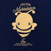Amazon Marketplace Xl Team Bee T-shirt Navy Blue Amazon Marketplace Xl Team Bee T-shirt Navy Blue