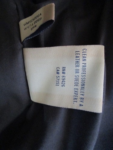 Neu ohne Etikett Wilsons Vintage USA braune Lederjacke & Hoodie Größe XXL - Bild 8 von 8