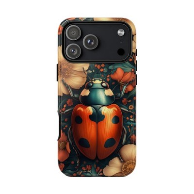 Phone Ink - iPhone | Galaxy | Pixel Case - Ladybug Vibrant Wildflowers