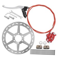 Mini Bike Brake Lever Kit with 180mm Disc Brake Rotor, Replacement for Coleman
