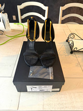 Versace Sandalo T.110 Camoscio Nero/Black Suede Sz 9 WORN ONCE