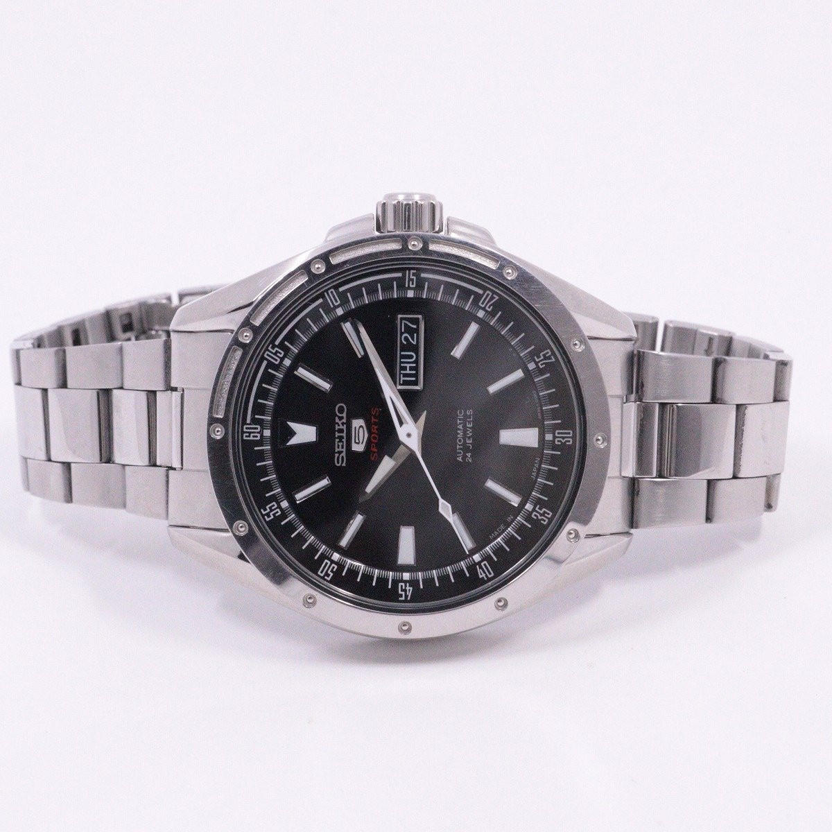自動巻き 腕時計 SEIKO 5 sports SARZ005 Seiko 5 Sports SARZ005 Automatic Men's Watch Black Dial SS