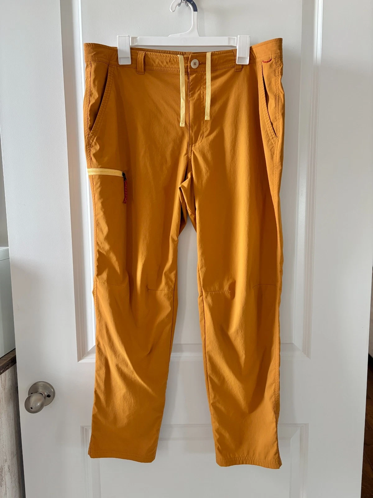 REI Co-op Pants Mens 38x30 Mustard Stretch Hiking Outdoor