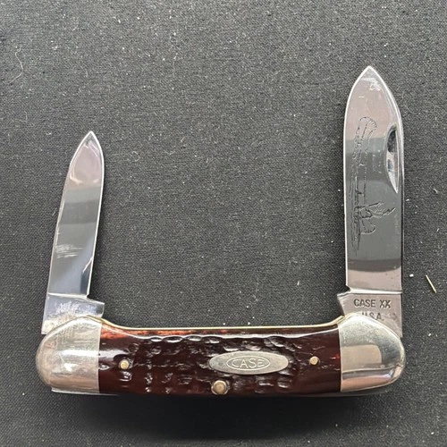 Case XX Canoe Red Bone 1970s.  Beautiful Knife