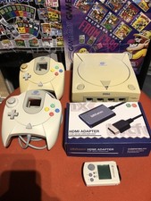 Dreamcast Bundle - Rev 1 Console - 2 Controllers - VMU + Dreamcast HDMI Adapter