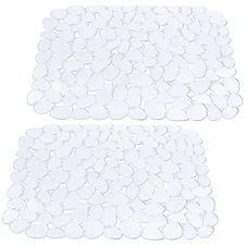 Yolife Pebble Sink Mats for Stainless & Porcelain Sinks, PVC Saddle Protector...