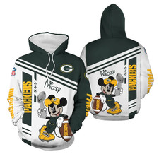 Green Bay Football Team Packerss 3D Hoodie, Unisex Adults S-5XL