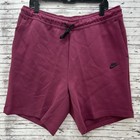 Nike Tech Fleece+ Above Knee Shorts Men's XL Plum Rosewood CU4503-653