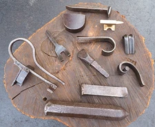 BLACKSMITH "JOB LOT" TINSMITH IRON BLADE KNIFE FORGING ANVIL VINTAGE TOOLS METAL