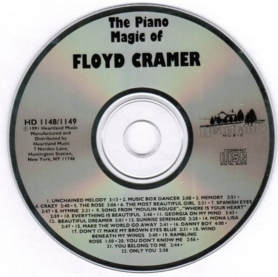 The Piano Magic of Floyd Cramer CD, 1991 MINT CONDITION!