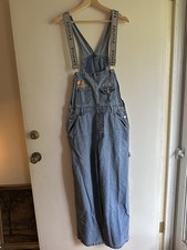Vintage Winnie The Pooh Denim Overalls Bibs Women MediumDisney Embroidered 90s