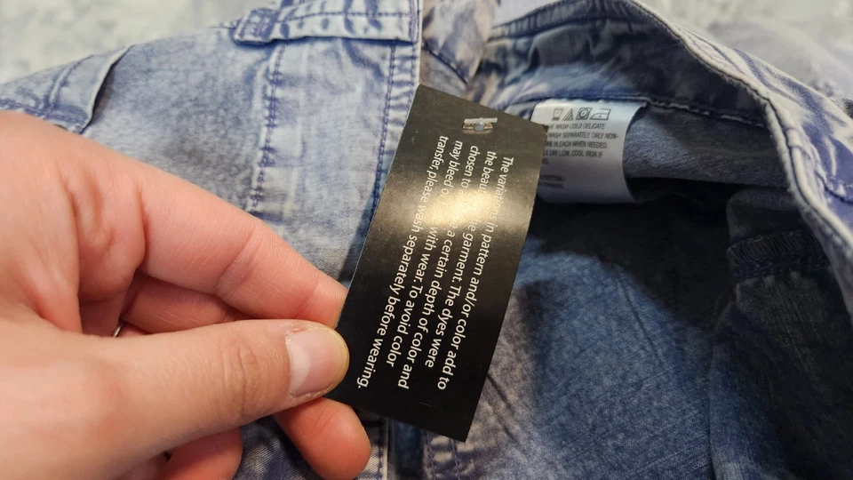 LOGO by Lori Goldstein Women's 14 Blue Indigo Regular Full Length Utility Pants Foto 2 de 4