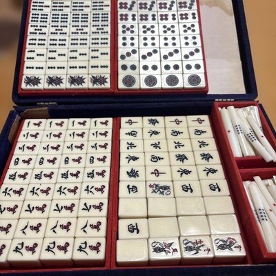 Mahjong Set hochwertige Mahjong Fliesen ec