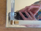 Vintage Vanity Mirror, Mid Century Table Mirror, Mirror Tray, 50s 11 x 8 — photo 4