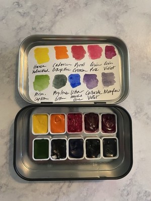 Daniel Smith, Winsor & Newton Watercolor Quarter Pan Sample Set Summer Flowers
