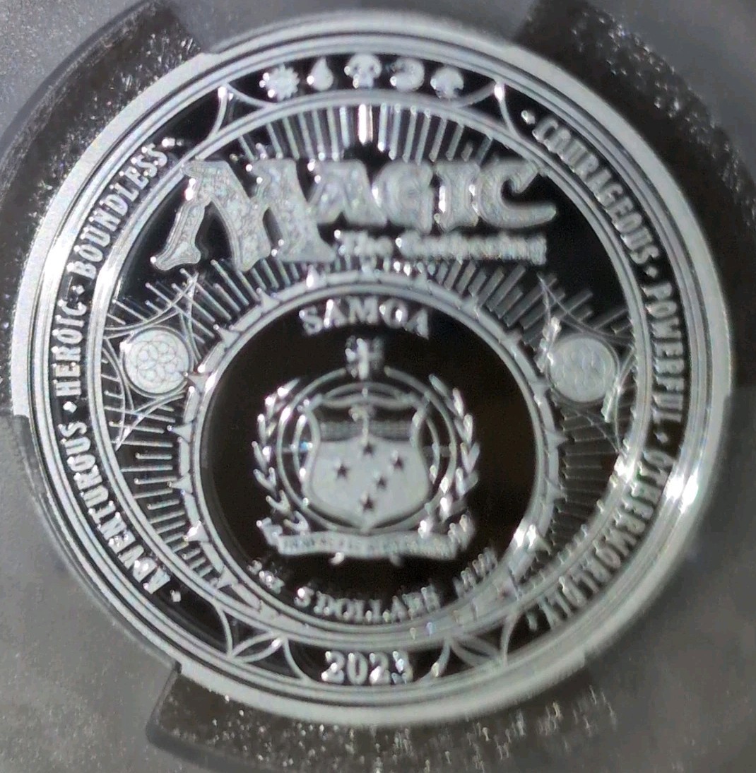 Magic the Gathering MTG 2Oz .999 Silver Alpha Black Lotus PCGS PR70 DCAM 99/499 view 3