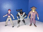 3 Vintage 2003 2004 Teenage Mutant Ninja Turtles Figure lot Foot April Hamoto