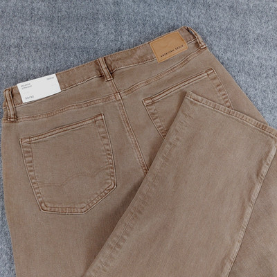 American Eagle Easyflex Relaxed Straight Jeans Men's 32/32 (33/30) Brown NWT