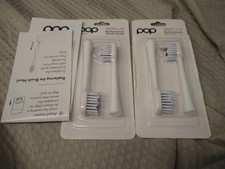 Lot of 2 POP Sonic 2-Pack GoPlus 2-Pack Replacement Brush Heads