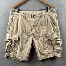 Levi s Cargo Shorts Mens 38 Tan Khaki Workwear Military Surplus Baggy Y2K Skater