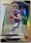 JJ McCarthy #400 - 2024 Panini Prizm Silver Rookie Auto Minnesota Vikings RC