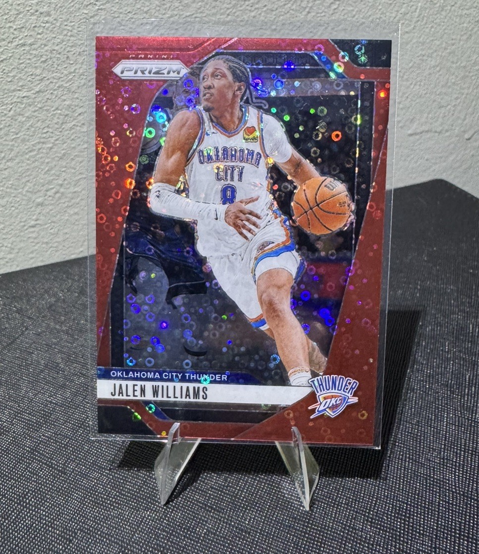 2024-25 Panini Prizm Jalen Williams Fast Break Red /100 #65