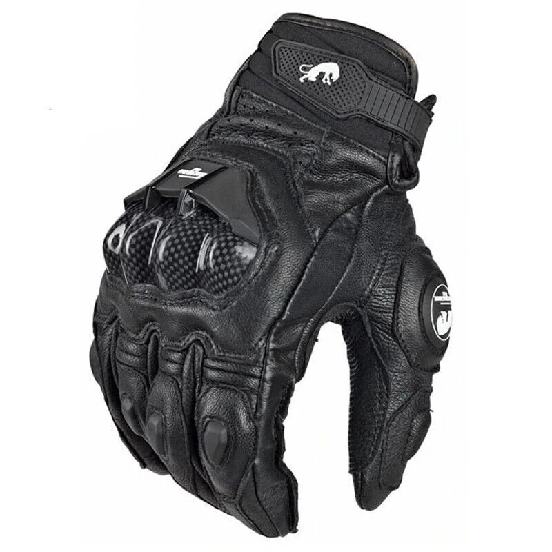 Guantes de motocicleta - cuero genuino para hombre, accesorio para carreras... - Imagen 2 de 4