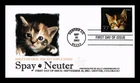 DR JIM STAMPS US COVER SPAY NEUTER PETS KITTEN FIRST DAY ISSUE