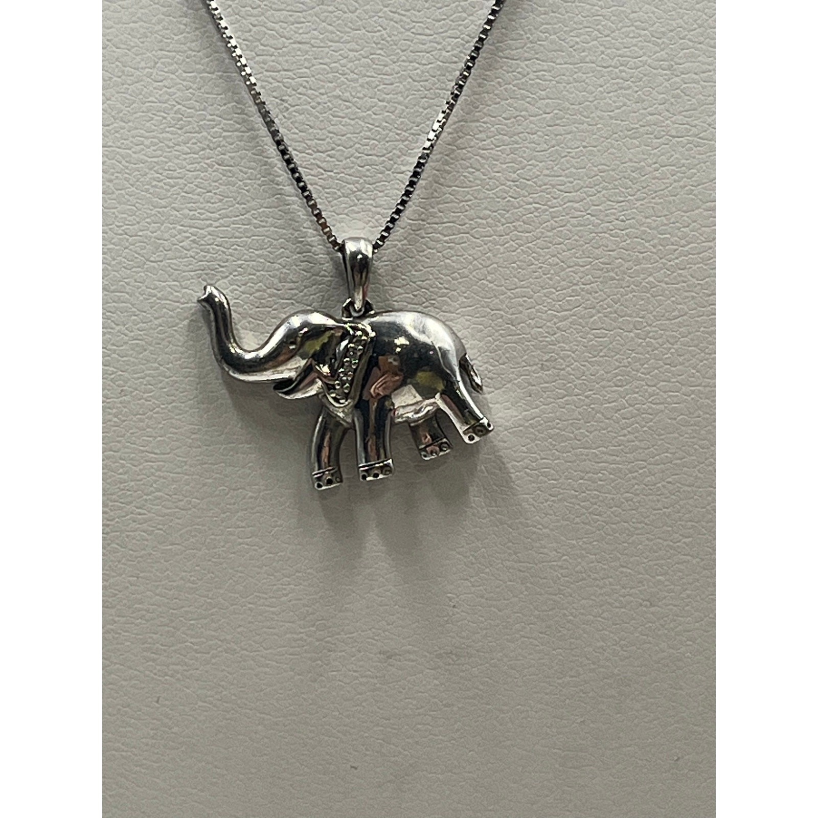 JWBR Solid Sterling Silver Diamond Elephant Trunk… - image 2