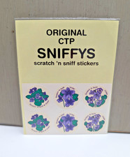 CTP Vintage Sniffys Scratch N Sniff Stickers Sealed Violet - 6 Stickers