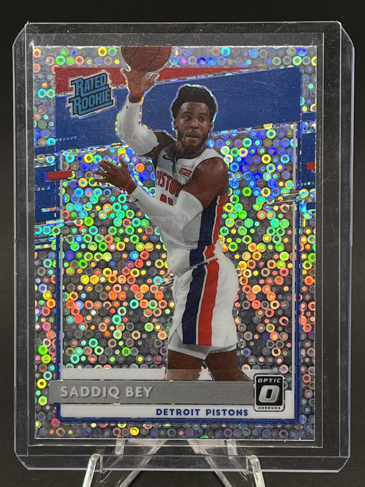 2020-21 Donruss Optic #169 Saddiq Bey Fast Break Holo 250004