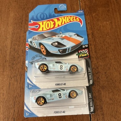 Hot Wheels '67 FORD GT40 MK. IV 2018 FORD GT 2016 Gulf Lot Of 2