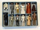 Star Wars 1977 to 1980 Action Figures (19) + Case Han Solo, Luke, Leia, C3P0 +