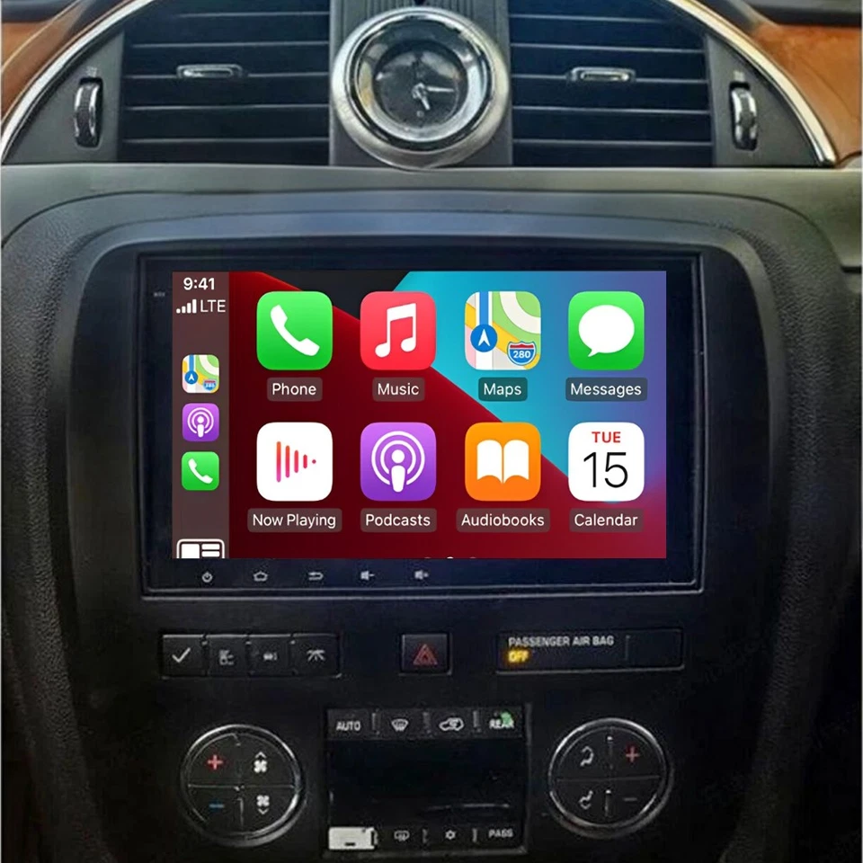 Radio estéreo para coche 8" para Buick Enclave 2008 2009-2012 Android 13 Carplay GPS navegación Foto 2 de 4
