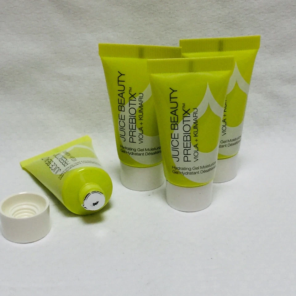 10 JUICE BEAUTY PREBIOTIX Hydrating Gel Moisturizer Viola + Kumaru  .26oz Sealed - Image 3 of 3